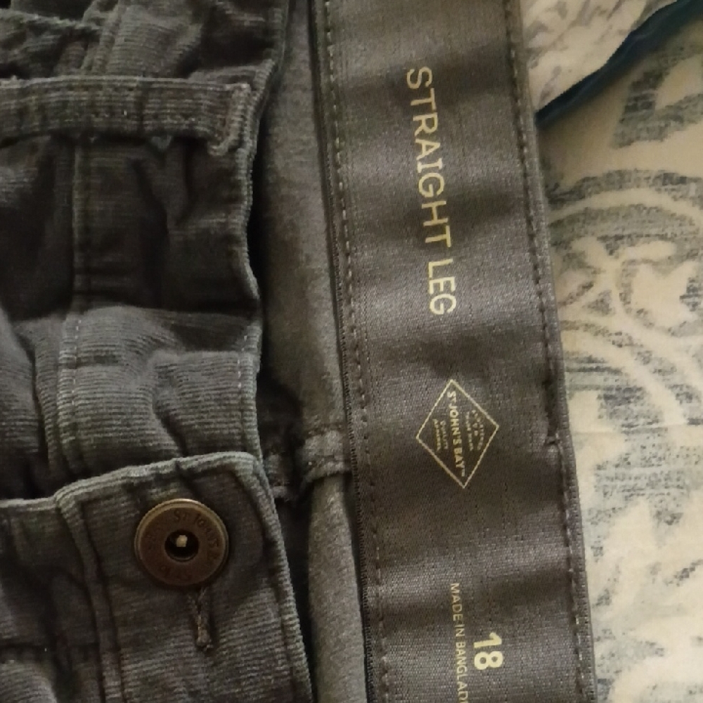 St. John's Bay Gray Straight Leg Jeans
